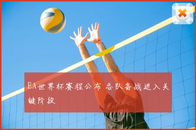 EA世界杯赛程公布 各队备战进入关键阶段